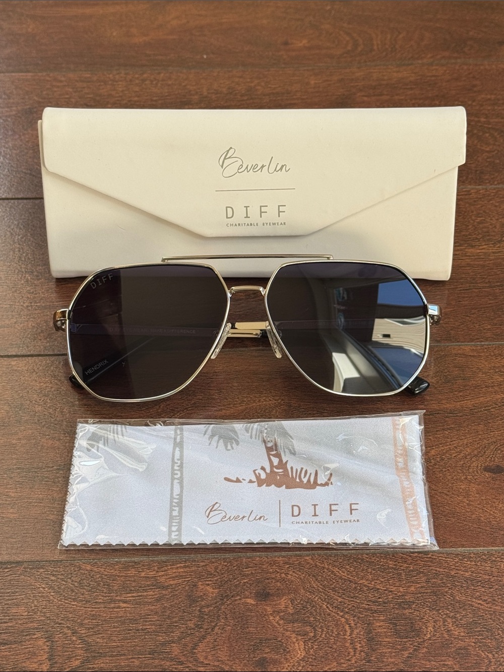 Laura Beverlin x Diff Eyewear Unisex Sunglasses - Hendrix